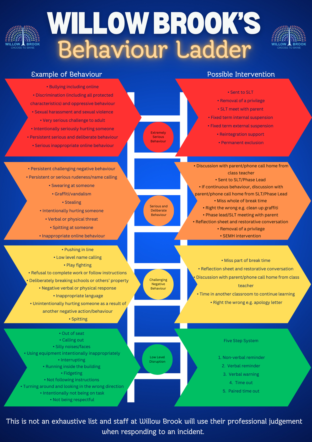 Willow brooks behaviour ladder